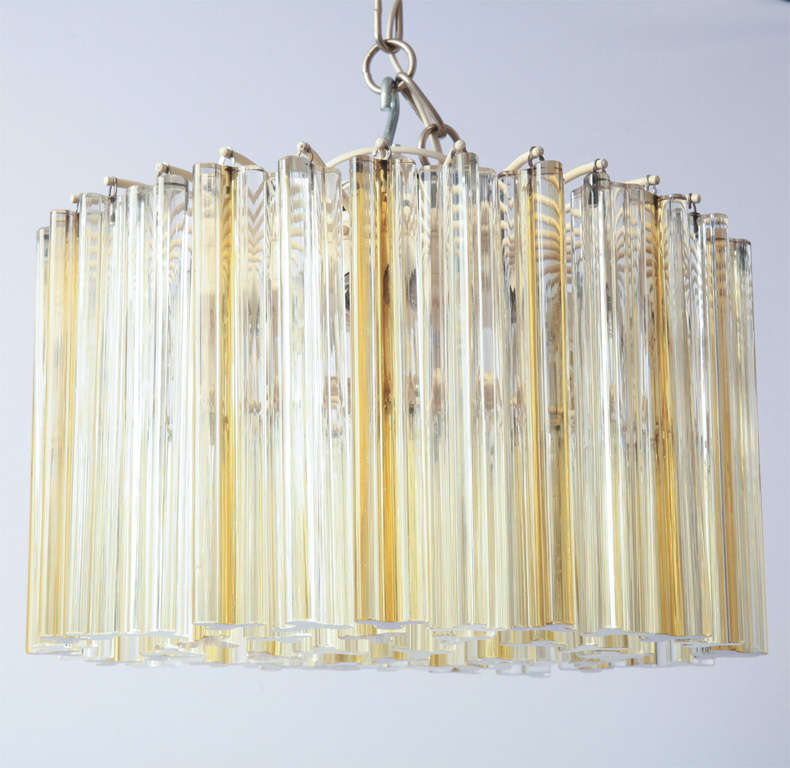 VENINI, Trilobo Chandelier In Excellent Condition For Sale In Brussels, BE