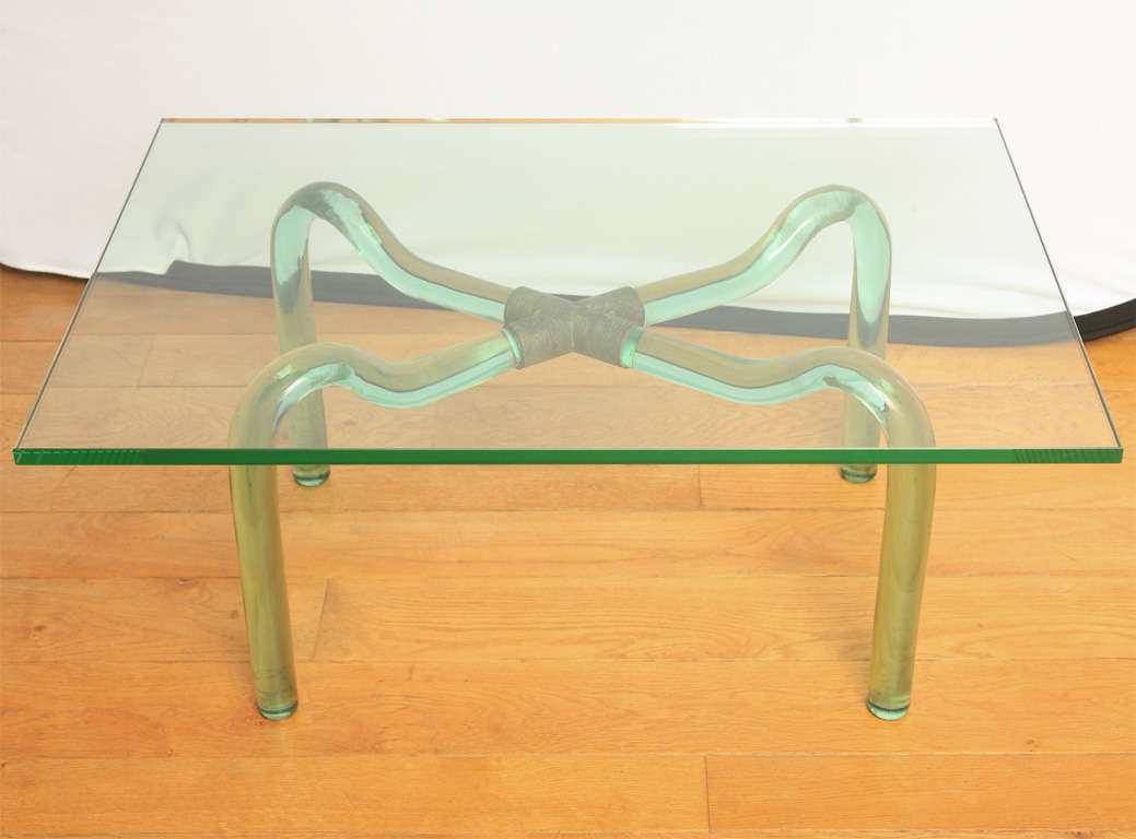 Low table by Flavio Poli for Seguso Vetri D'Arte