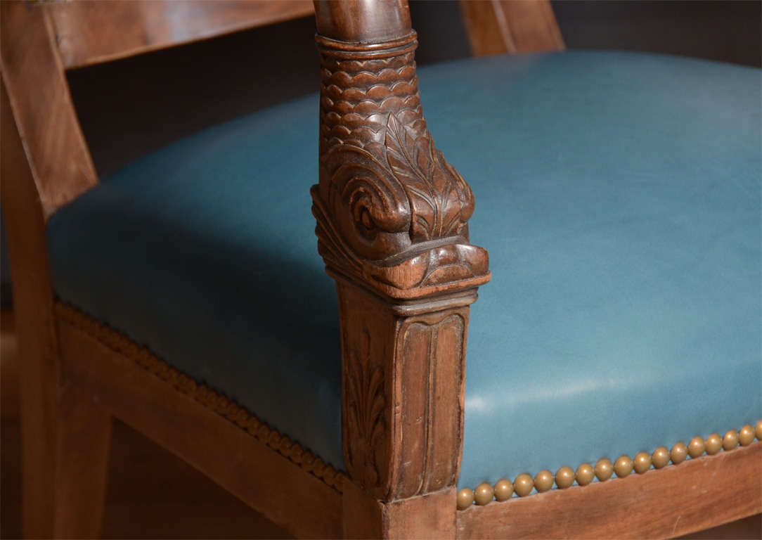 fauteuil directoire acajou