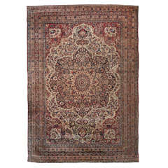 Antique Persian Ravar Kerman rug