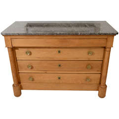 Bleached Oak Commode