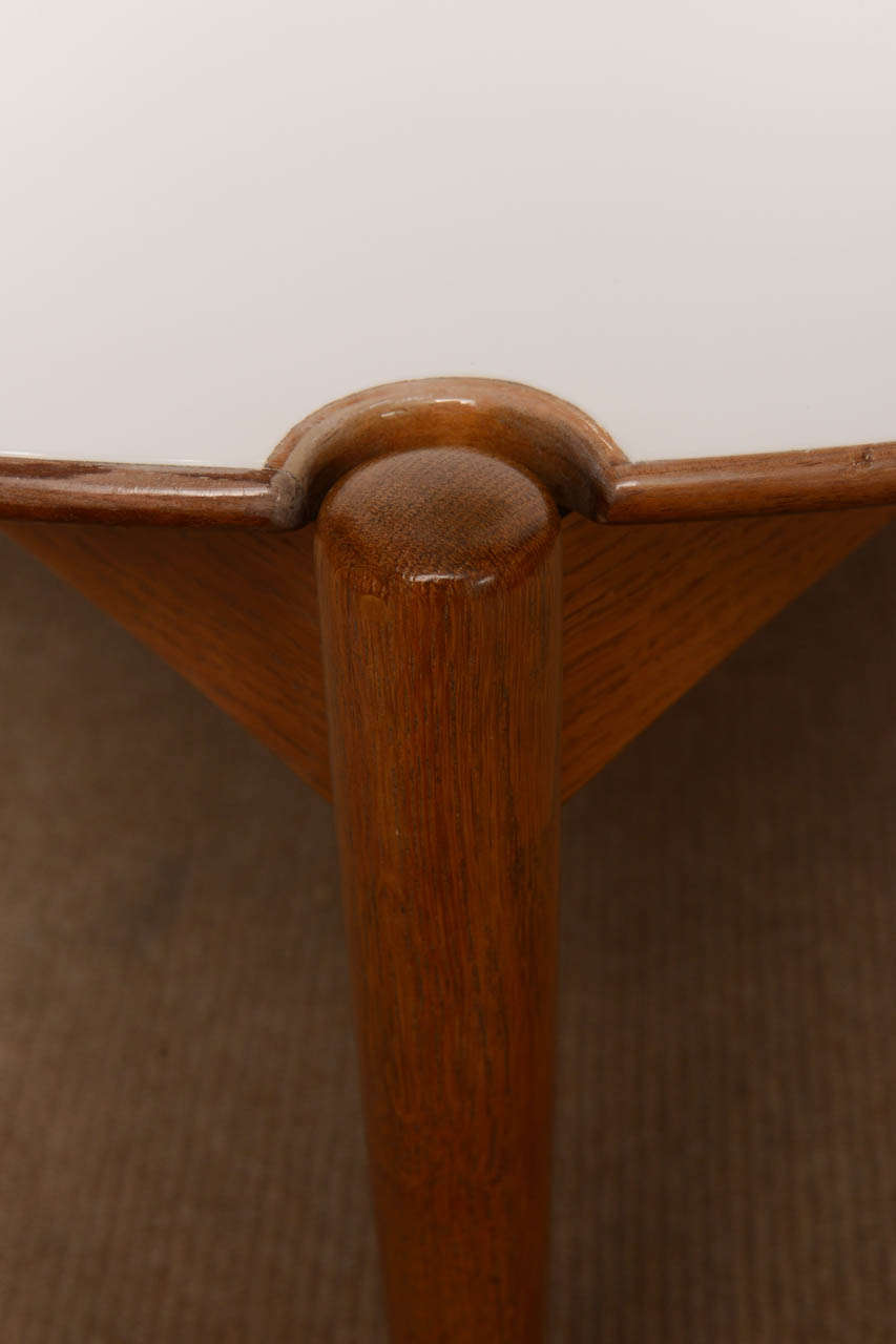 20th Century Yin and Yang Mid-Century Modern Round Walnut Swedish Coffee Table