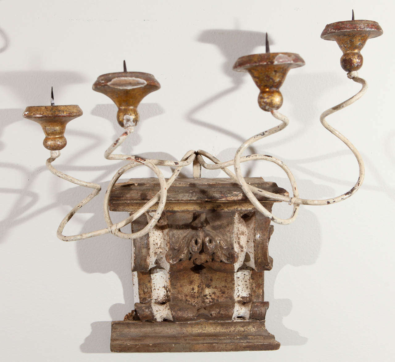 14th Century Italian Column Fragment with Curly Arms