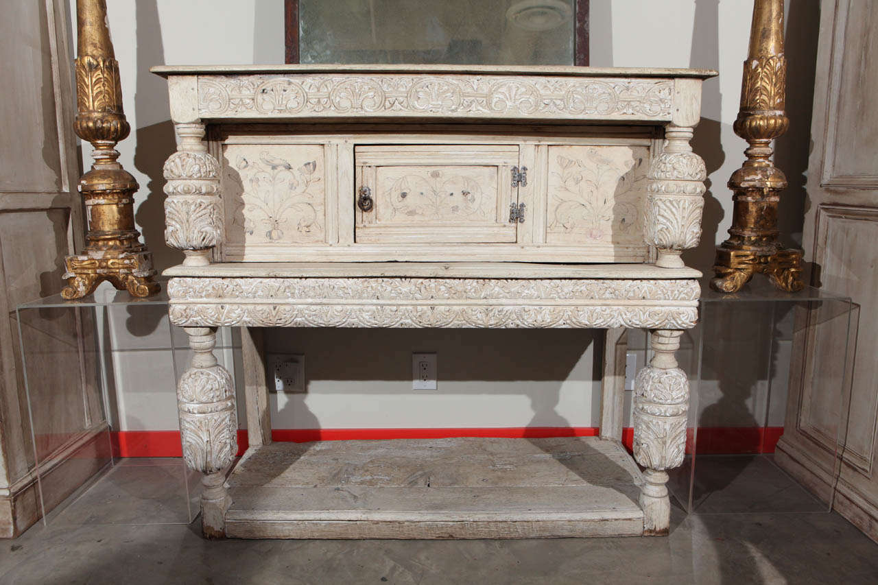 Carved 18th Century Colonial Cupboard