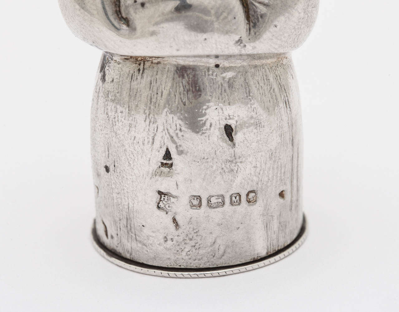 Early Victorian Sterling Pepper Pot in the Form of a Champagne Cork In Excellent Condition For Sale In New York, NY