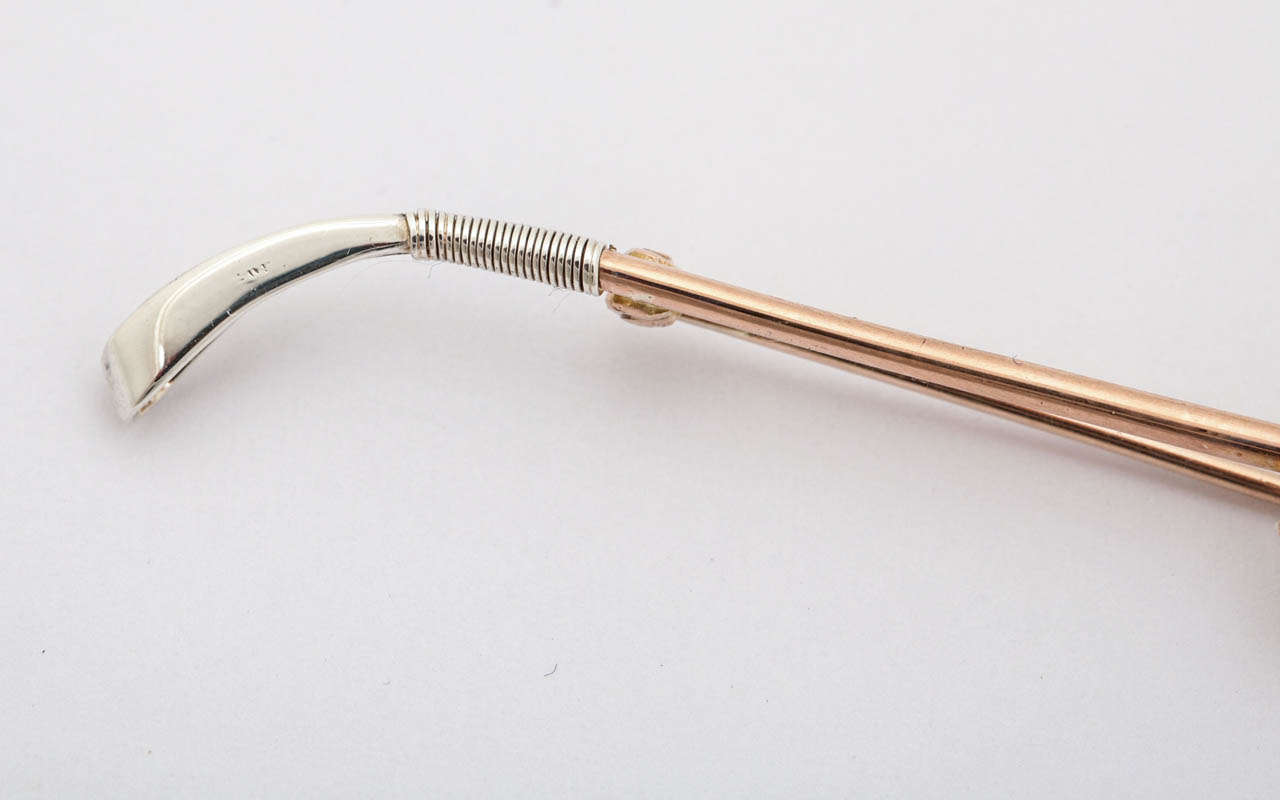 Equestrian Riding Crop Pin in Original Box at 1stDibs