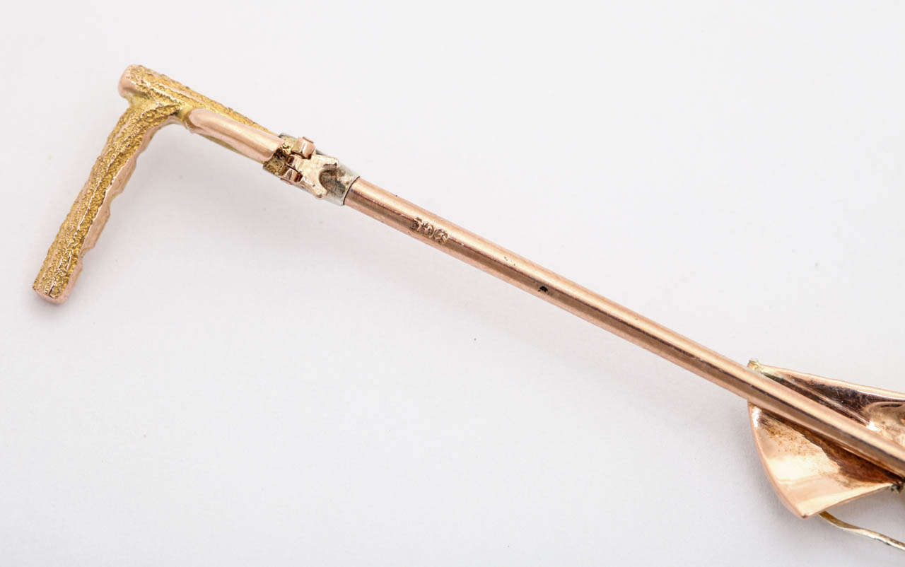 Equestrian Riding Crop Pin in Original Box at 1stDibs