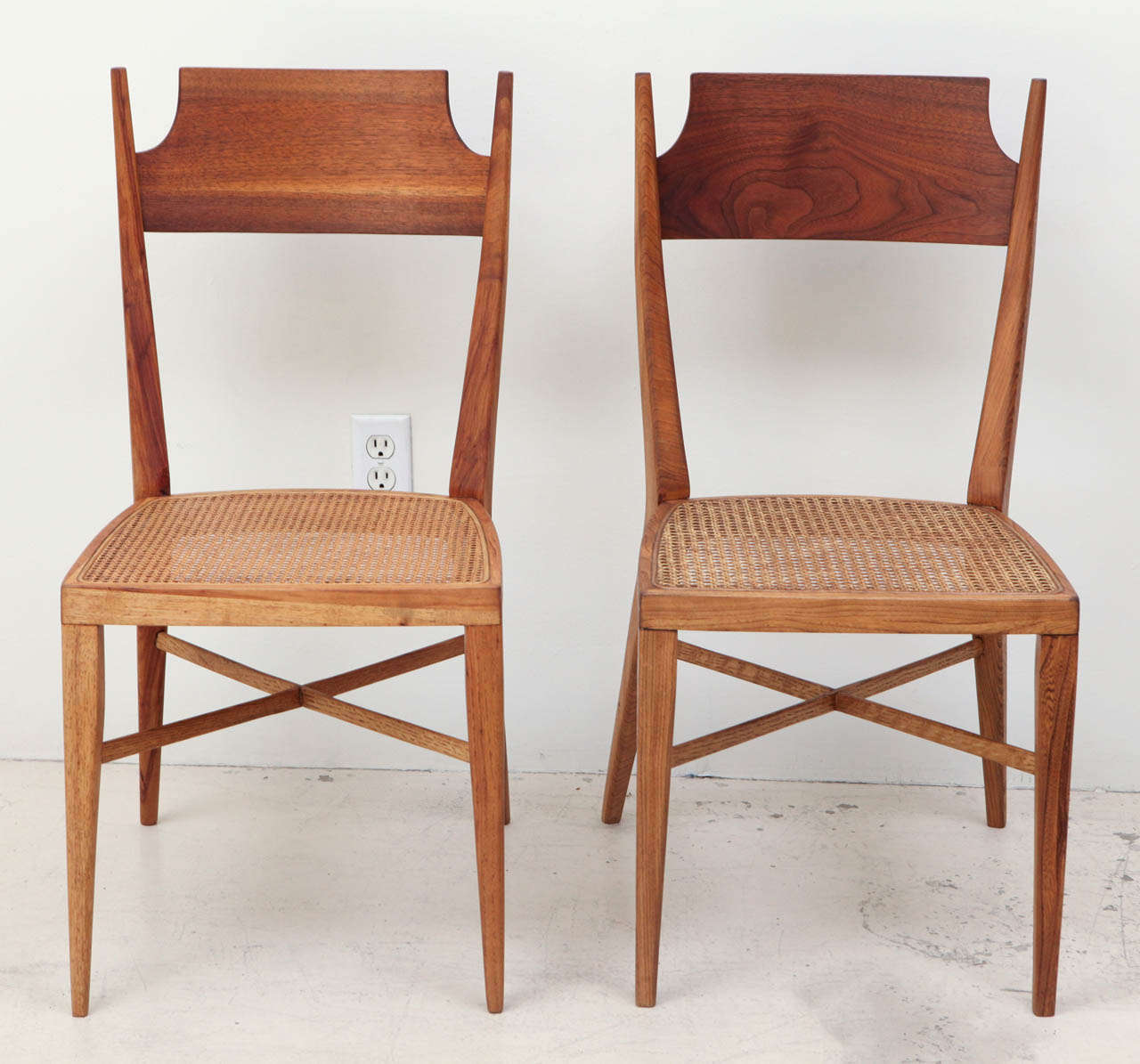 American Set of 8 Mid-Century Caned Chairs by Paul McCobb for Calvin