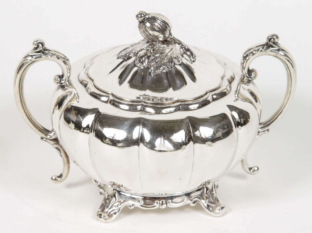 Five Piece Silver Plate English Tea Set 1