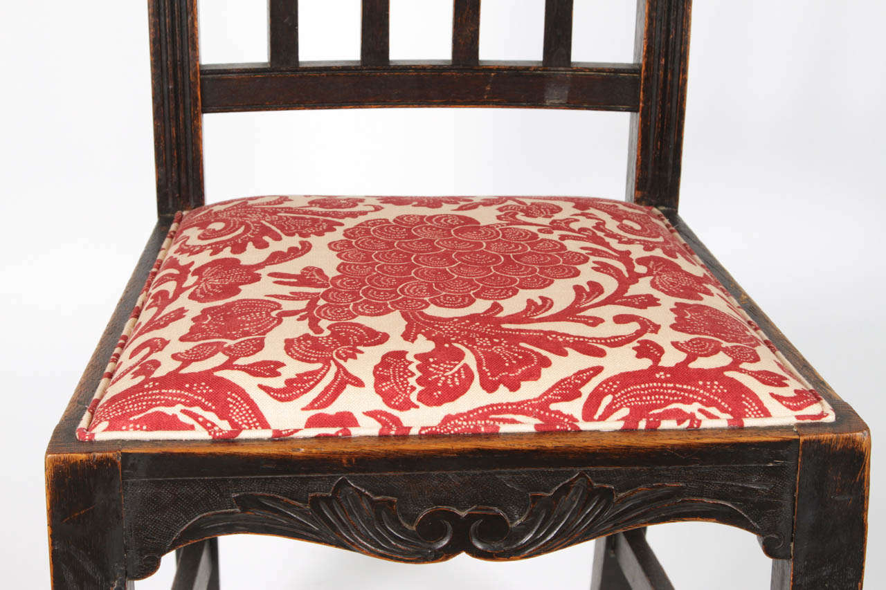 Set of Four Antique Oak Chairs For Sale at 1stDibs old oak chairs