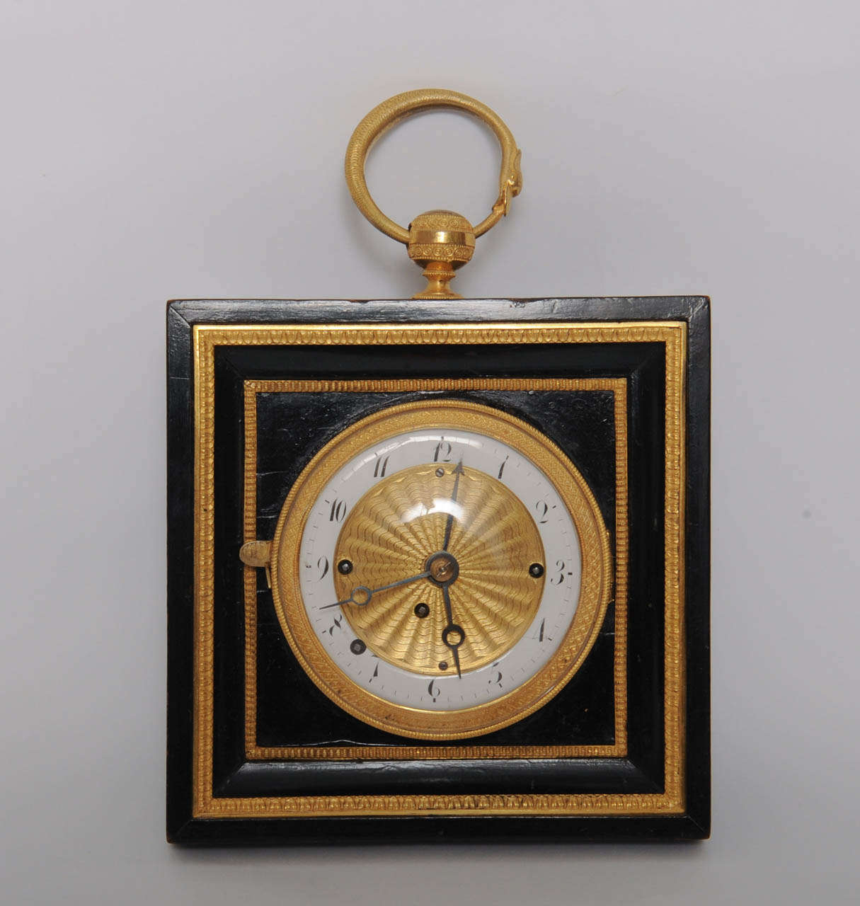 Vienna Ormolu-Mounted Ebonised 'Grand Sonnerie' Wall Clock, circa 1825