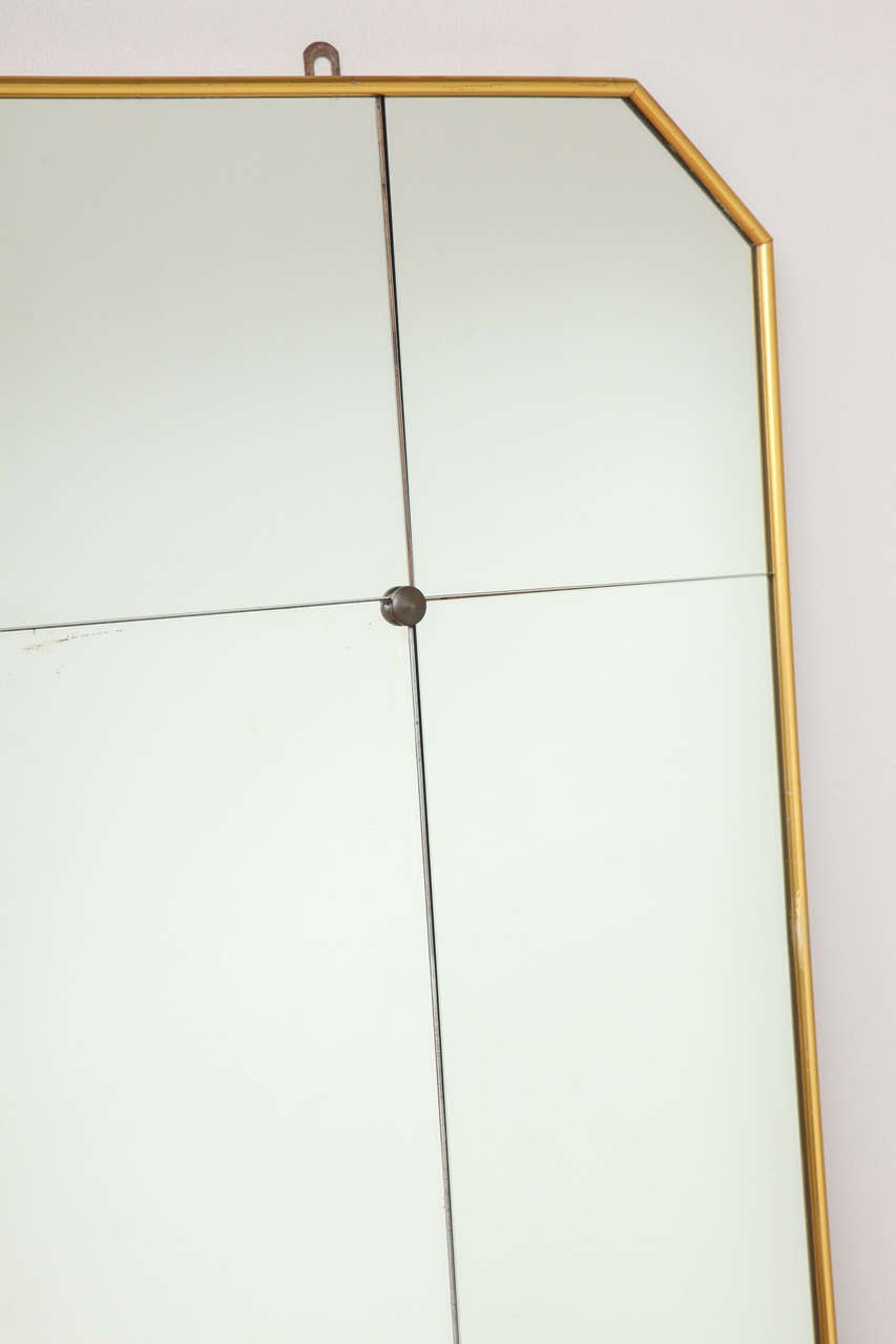 Grand Art Deco Wall Mirror In Excellent Condition For Sale In New York, NY