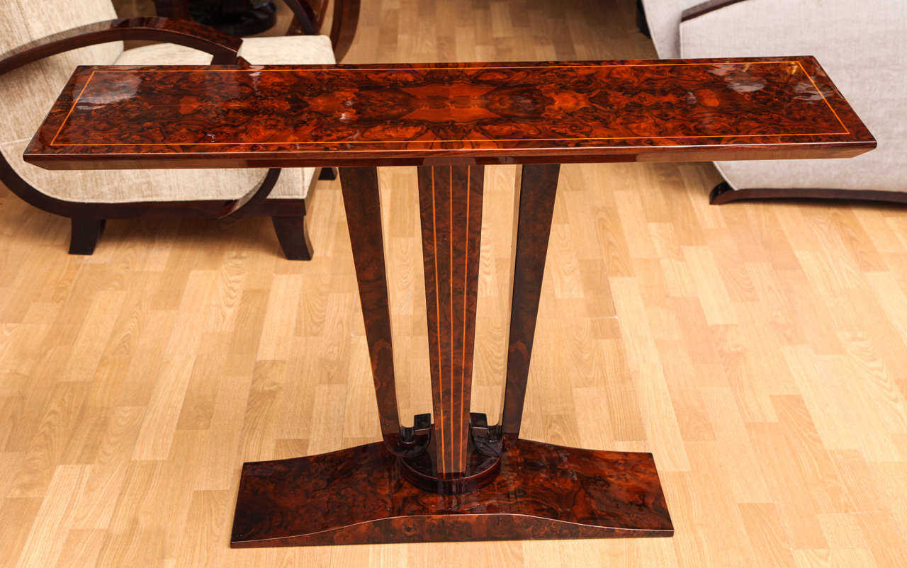 French Art Deco Console Table For Sale