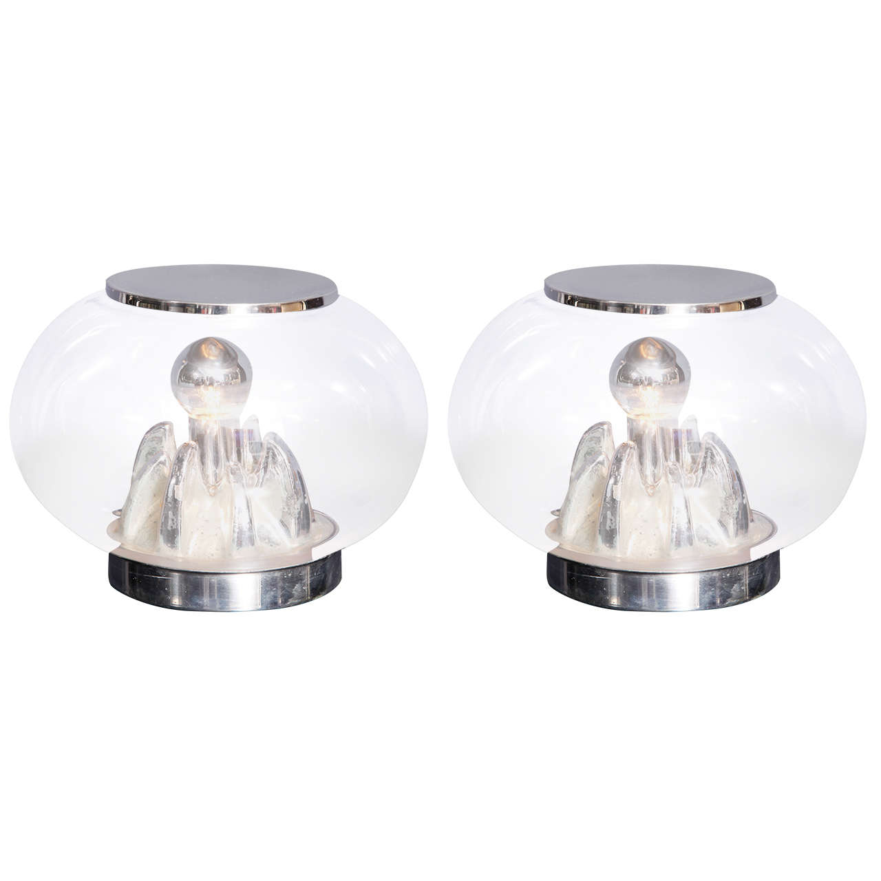 Pair of Italian Origin Table Lamps For Sale