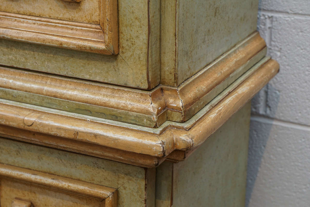 Painted Italian Style Cabinet In Good Condition For Sale In Hudson, NY
