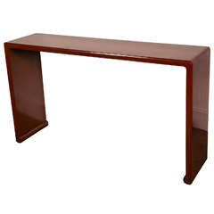 20th Century Chinese Red Lacquered Console Table