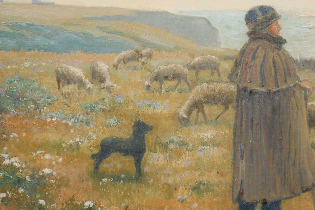 French Sheep Painting 4