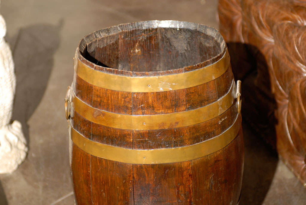 English Barrel With Brass Straps