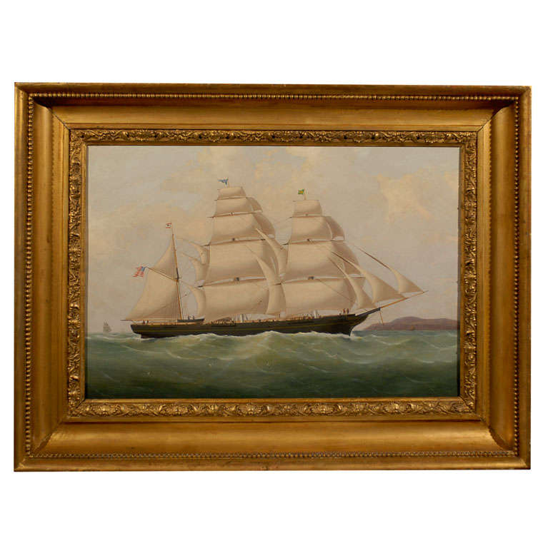 Painting of "Smallwood" an American Ship