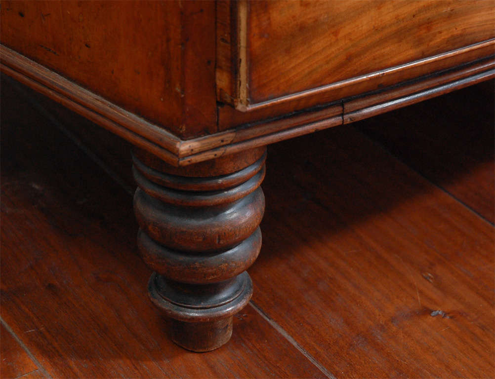 19th Century 19th century mahogany chest of drawers.