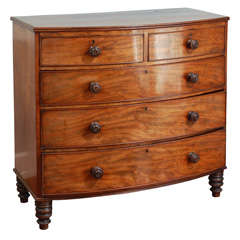 19th century mahogany chest of drawers.