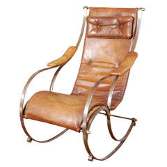 Antique Modern French Rocking Chair