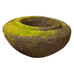 Contemporary Mossy Stone Urn