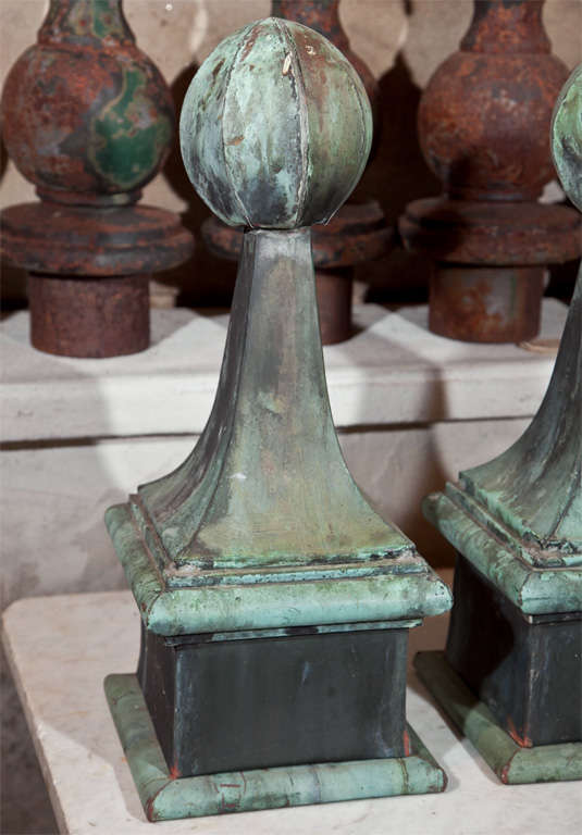 Elegant French Copper Finials at 1stDibs copper finials for sale