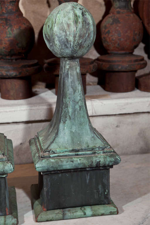 Elegant French Copper Finials at 1stDibs copper finials for sale