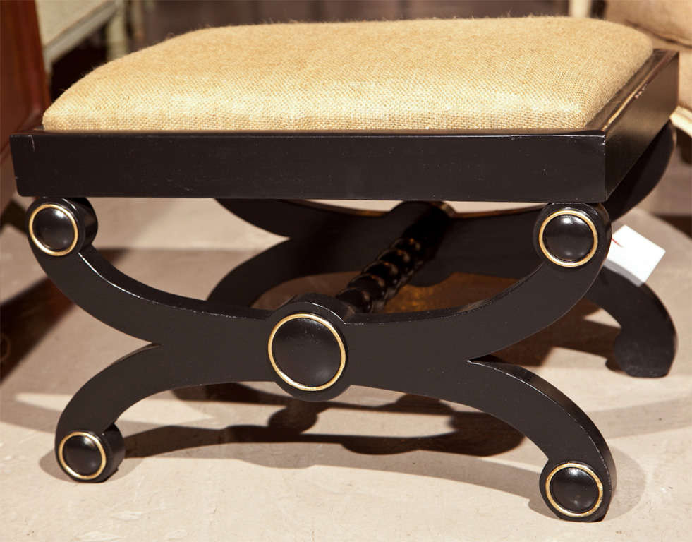 Pair of Dorothy Draper Style Stools
