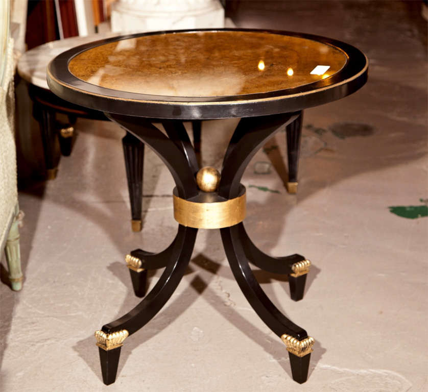 Pair of  Round Side Tables attri. to Maison Jansen