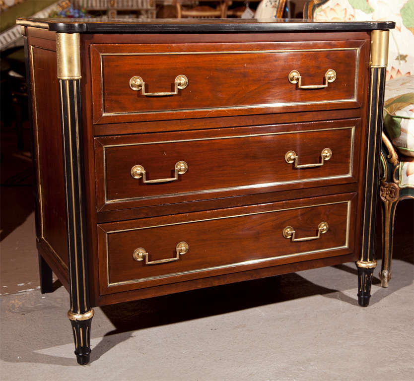 Pair of Finest Maison Jansen Mahogany Chests -  Commodes