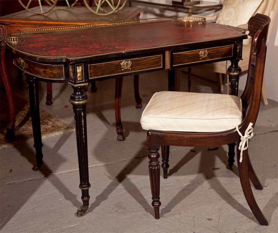 Bureau et chaise de style Napoléon