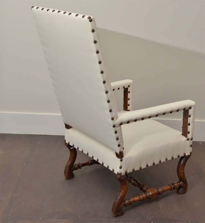 High Back Arm Chair with Slipcover In Excellent Condition In New York City, NY