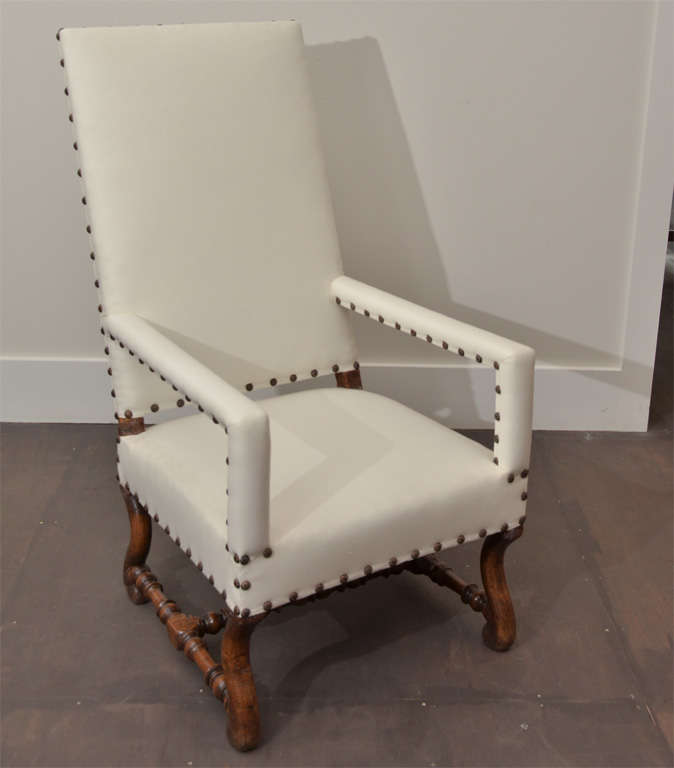 High Back Arm Chair with Slipcover 1