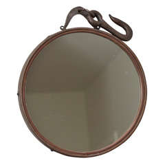 Industrial French Mirror