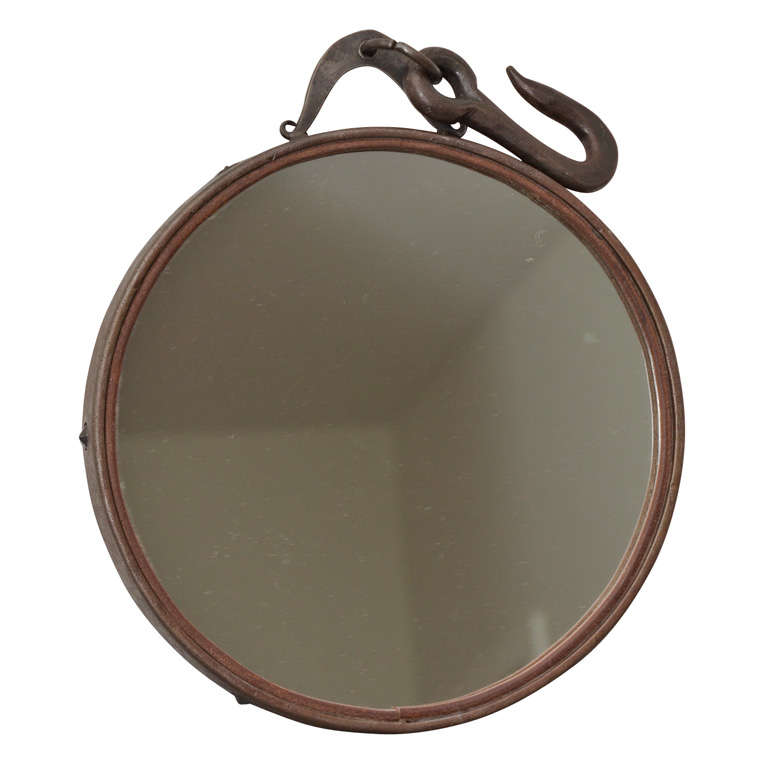 Industrial French Mirror at 1stdibs