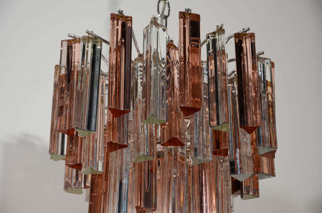 copper crystal chandelier