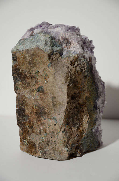 Pair of Amethyst Crystal Geode Bookends at 1stdibs