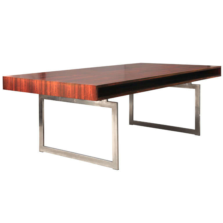 A Bodil Kjaer rosewood table circa 1960.