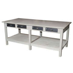 French Painted Wood Draper Table 4