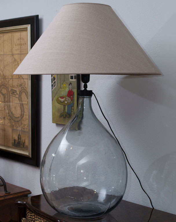 A Balloon Glass Bottle Lamp For Sale 2