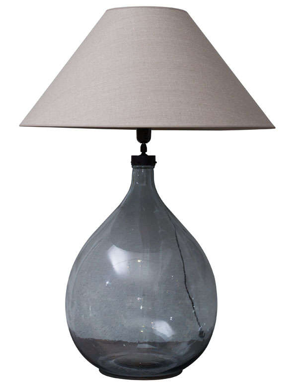 A Balloon Glass Bottle Lamp For Sale
