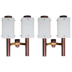 Stilnovo Brass Wall Sconces 8