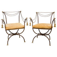 Pair of Italian Regency Side Chairs