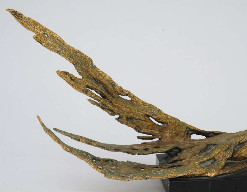 Peggy Reventlow Original Bronze Bird Sculpture In Good Condition For Sale In East Hampton, NY