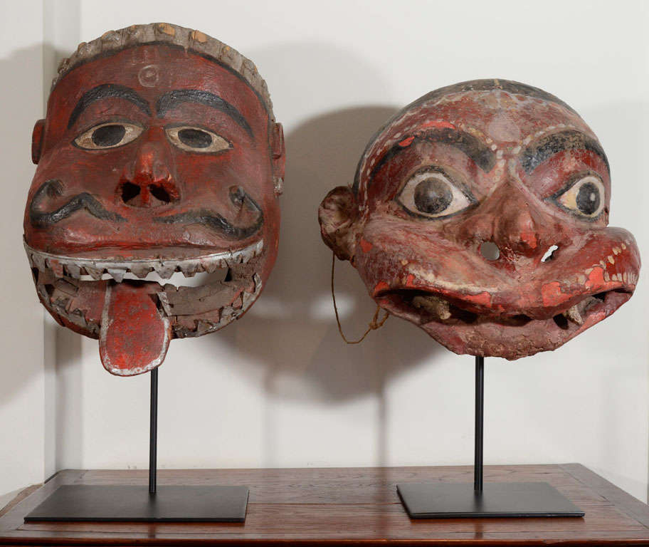 Festival Masks of Mythological Temple Protectors
