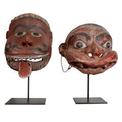 Festival Masks of Mythological Temple Protectors