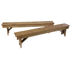 Antique Pine Country Benches