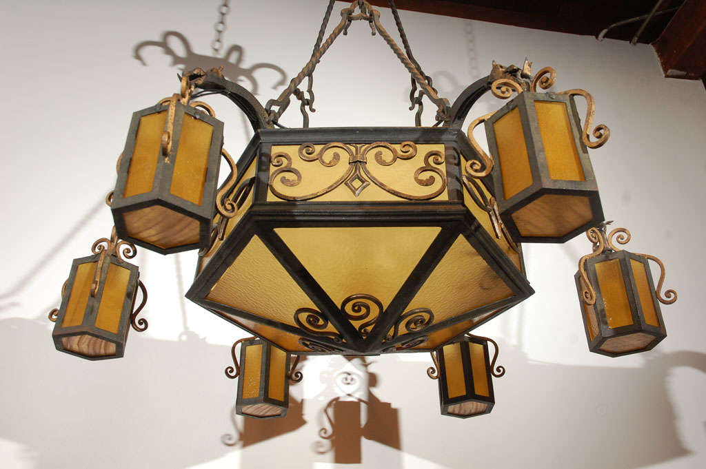 Ottone Lampadario francese in vendita